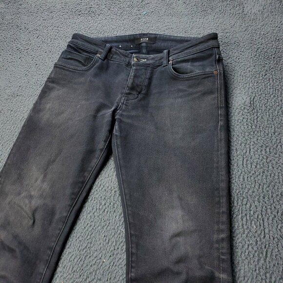 NEUW Iggy Skinny Jeans Mens 32x29 Cotton Black Button Fly Dark Cuff - Picture 5 of 12